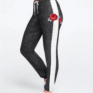 PINK cozy classic black pants